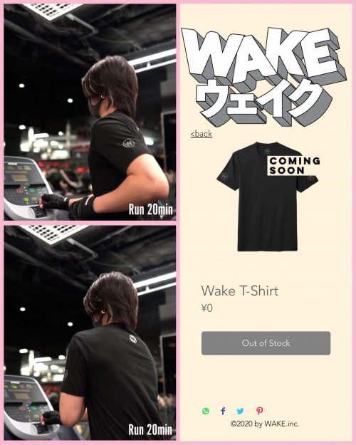wake T-shirt♡♡♡♡♡